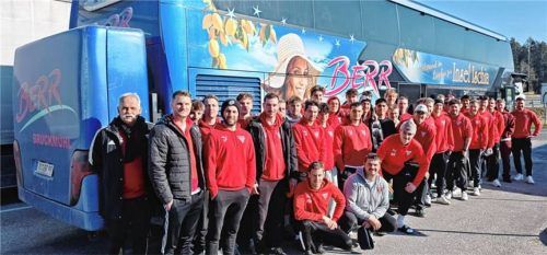 Das Team im Trainingslager in Kroatien.