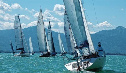 Die 48. Hafentrophy des Seebrucker Regatta-Vereins sorgte bei fordernden Windverhältnissen für hochklassigen Segelsport.Foto mmü