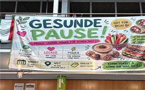 Die gesunde Pause war ebenfalls ein Thema. Foto re
