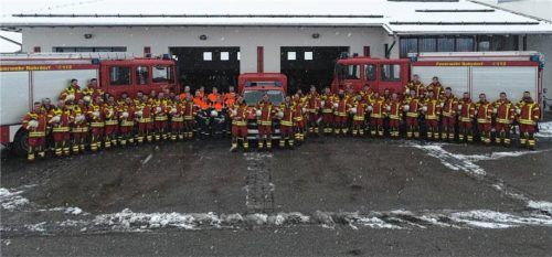 Die Mannschaft der Freiwilligen Feuerwehr Rohrdorf.