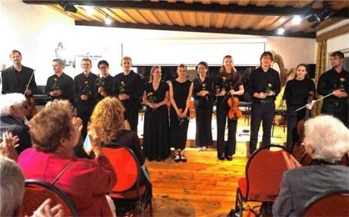 Die Musiker erhielten begeisterten Applaus. Foto Janoschka