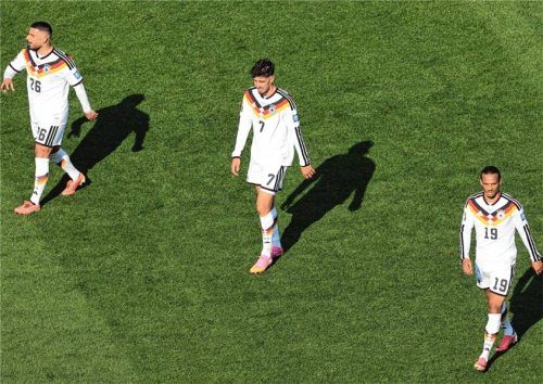 Die Offensive der deutschen Nationalmannschaft – hier Deniz Undav, Kai Havertz und Leroy Sane (von links) – war bei der Weltmeisterschaft 2026 nicht so richtig eng miteinander verbunden.Foto Imago