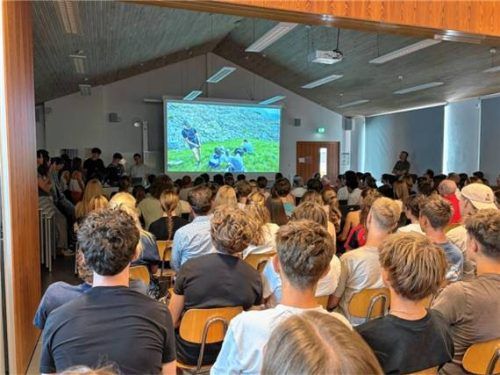 Film ab: Mit dem P-Seminar Biologie erlebte man die selbst organisierte Exkursion in den Berchtesgadener Alpen. Foto Kirchner