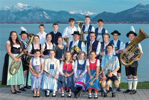 Großer Auftritt: Jugendblaskapelle Prien. Foto Archiv Berger