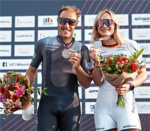 Marion Fromberger und Simon Gegenheimer standen in Gdynia auf dem Podium.Foto corratec
