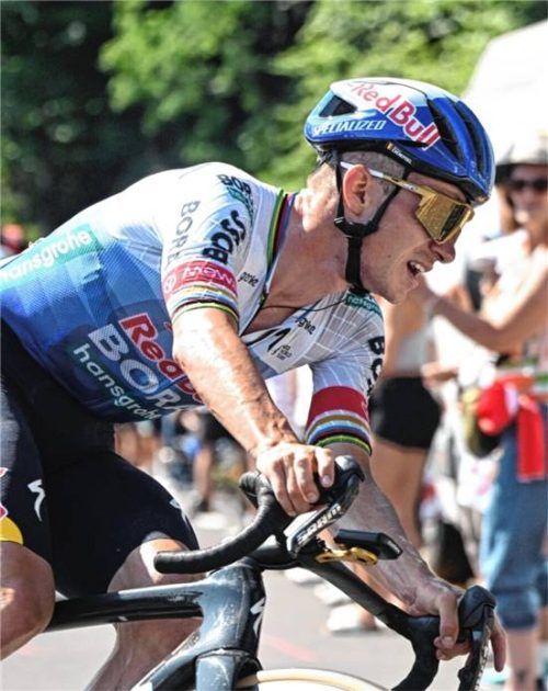 Remco Evenepoel von Red Bull-BORA-hansgrohe ging auf der zehnten Etappe ins Risiko.Foto Imago/Sirotti
