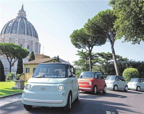 Saubere Luft: Fiat und der Vatikan starten mit dem Topolino Sport ein Projekt zu nachhaltiger Mikromobilität. Foto FIAT