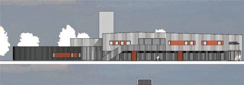 So könnte das neue Feuerwehrhaus der Feuerwehr Schloßberg in Gehering mal aussehen. Foto Wimmer Architekten