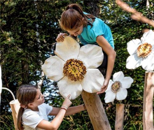 Spielerisch die Bergnatur entdecken: Spannende Stationen warten auf kleine Entdecker.Foto Sven fotografiert