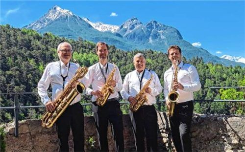 Stadtkapelle Briançon, Saxofonquartett.Foto Hauck / Stadt Rosenheim