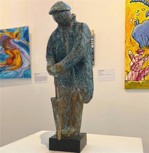 Willi Zimmer: „Stürmische Zeiten“, Bronze (2025). Fotos bößwetter