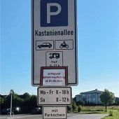Parkplatz kostet jetzt Gebühren