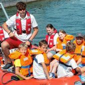 Rettungsboard, Schlauchboot und Spritztour über den See
