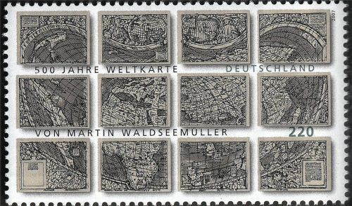 Das Jubiläumsjahr der Waldseemüller-Karte war der Deutschen Post eine Sondermarke wert. Janka