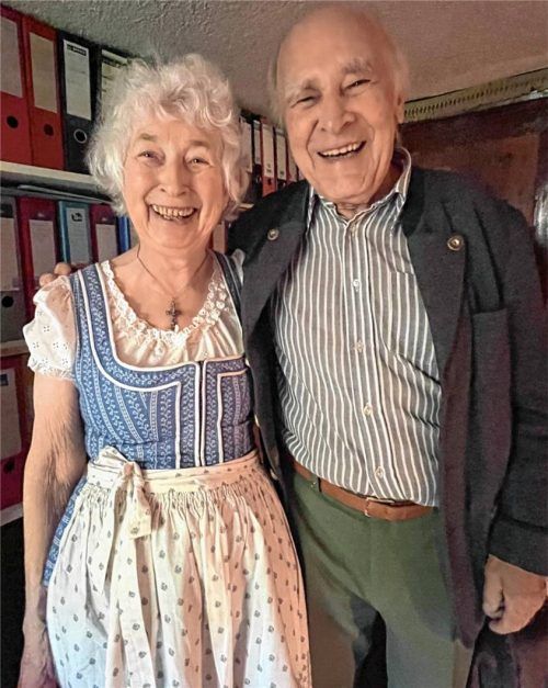 Die Autorin Roswitha Gruber mit ihrem Mann. Foto Kas