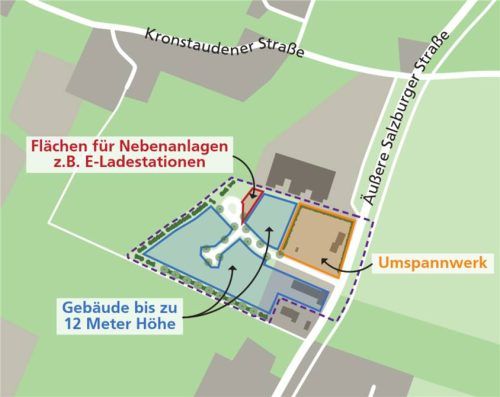 Die Grundzüge für das neue Gewerbegebiet im Stephanskirchener Ortsteil Waldering stehen fest: Vor allem kleinere und mittlere Betriebe finden in Waldering einen potenziellen Standort. Klinger