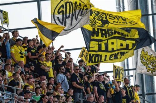 Die SpVgg Bayreuth kann bei ihren Spielen auf eine große Fanschar bauen.Foto Imago Images