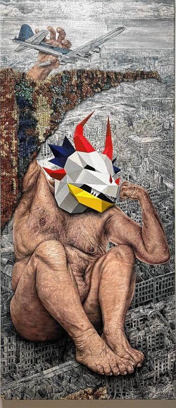 „Drachenmann“, Gemälde von Fred Krueger.