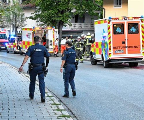 Ein Großaufgebot von Rettungskräften eilte zum Tatort. Foto Steinberger/EinsatzReport24