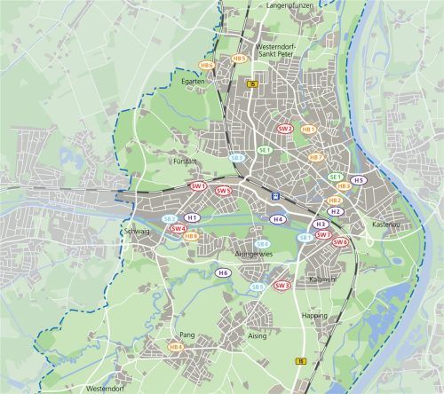 Eine Übersicht über die Baustellen und Bauarbeiten, die momentan in der Stadt Rosenheim laufen. Klinger