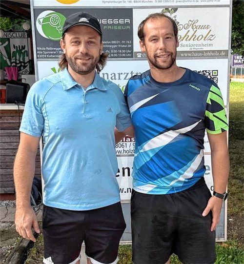 Im Herren-Finale trafen sich Sascha Klammer (links) und Rudi Rohrmüller. Foto re