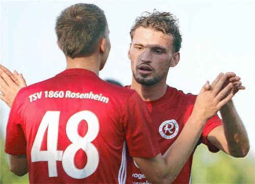 Immer wenn der TSV 1860 Rosenheim in dieser Saison gepunktet hat, dann hat auch Edis Muhameti mit einem Tor seinen Beitrag geleistet.Foto Wolfgang Fehrmann