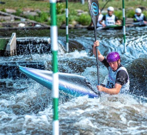 Marian Arnu fuhr im Kajak der Altersklasse U18 auf den dritten Rang.Foto re