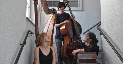 Mit Ziach, Harfe und Bass: Die Gruppe Trianto gastiert im Gimplkeller.Foto Trianto