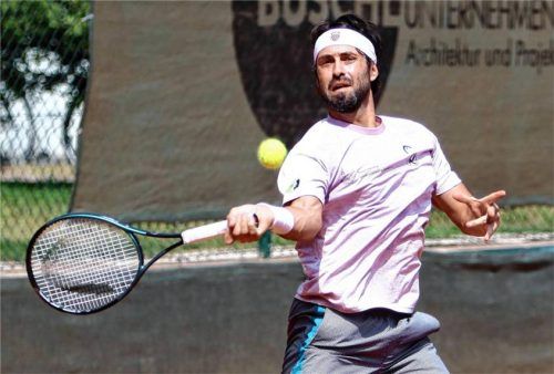 Nikoloz Basilashvili gewann sein Einzel auf der Spitzenposition.Foto Wolfgang Fehrmann