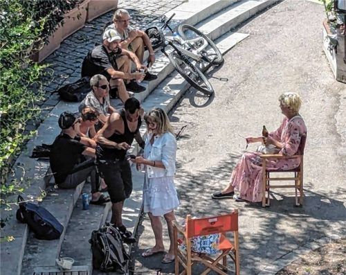 ...sowie seit einigen Wochen immer wieder zu Menschenansammlungen. Foto privat