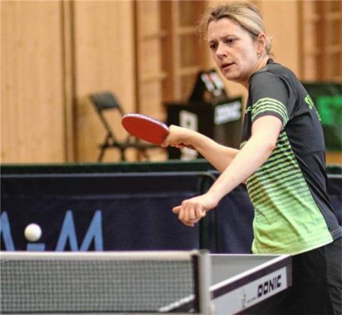 Ulrike Naujoks spielte ein starkes Turnier und verhalf Bruckmühl zum Silberrang.Foto Gerhard Erlich