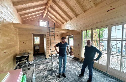 Auf gut 40 Quadratmetern und einer luftigen Empore bietet sich im künftigen „Basecamp“ Raum für gemeinsame Unternehmungen und Aktivitäten der Jugend des Rosenheimer Alpenvereins. Knarr