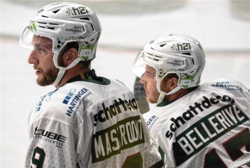 Auf sie richten sich die Blicke der Fans: Die beiden kanadischen Angreifer Keaton Mastrodonato (links) und Jordy Bellerive.Julian Baumeister