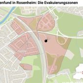 <p xml:space="preserve">Die Grafik zeigt die Evakuierungszonen im Stadtteil Happing. Huber</p>