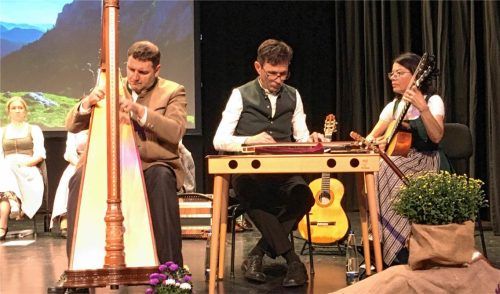 Ein reines Saitenensemble ist „Sabiona“, doch traten die Künstler auch als Gitarren-Duo auf und Moritz brachte ein Harfen-Solo. Jaensch