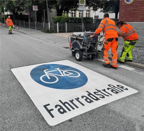 In Schloßberg entsteht gerade in der Schulstraße/Kreuter Straße eine Fahrradstraße. Karl Mair