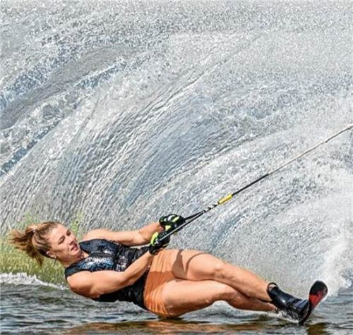 Jana Meier lieferte in Kirchheim eine Weltklasse-Leistung im Slalom ab.re