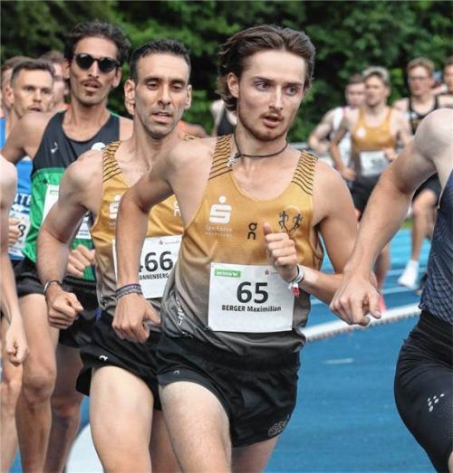 Maximilian Berger aus Tuntenhausen wurde Zweiter über 1.500 Meter der Männer in Neustadt.Ludwig Stuffer