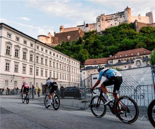 Vom tollen Ausblick in Salzburg hatten die Radrennsportler während des Rennens nur wenig. Maxsolar