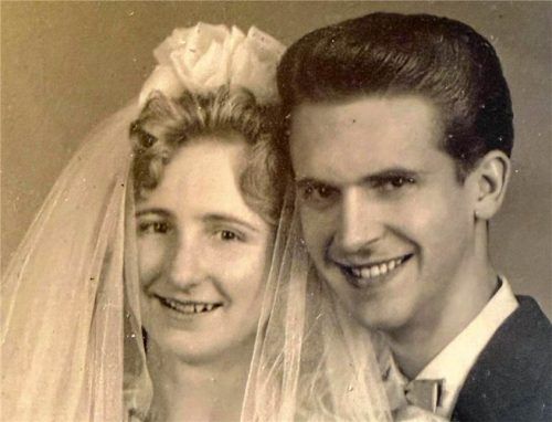 Vor 65 Jahren sagten sie „Ja“ zueinander: Gerda und Friedrich Bissinger. privat