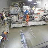 Hier wird der Kramertunnel betoniert