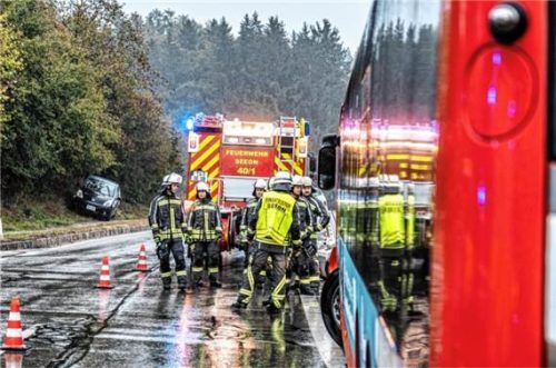 Das Auto wurde bei dem Unfall von der Straße geschleudert. 112News/P. Sailer