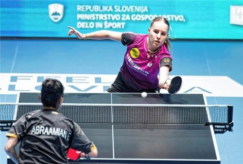Die Kolbermoorer Bundesliga-Tischtennisspielerin Annett Kaufmann feierte bei der Europameisterschaft mit der Bronzemedaille im Doppel und der Silbermedaille im Einzel ihren bislang größten Erfolg im Erwachsenenbereich.Imago