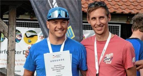 Felix Huber (links) und Toni Stadler wurden in der Bundesligamannschaftswertung Dritter.re