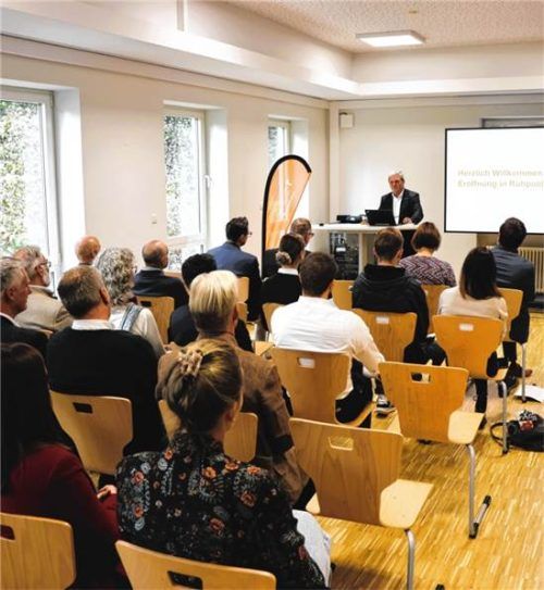 Hochschulpräsident Professor Heinrich Köster bei der Eröffnung des neuen Standorts des Campus Chiemgau in Ruhpolding. Anton Maier