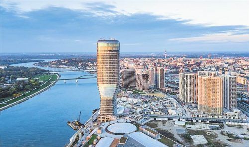 Höchstes Gebäude Belgrads: das Kula Beograd. picture alliance/dpa/Tourist Organization of Belgrade, Imago/imagebroker