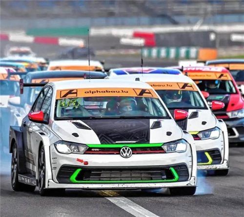 Luca Wieninger vom AC Inzell und Reichenhaller AC feierte beim VW Polo GTI Cup am Lausitzring zwei Siege.Max Kruse Racing Team