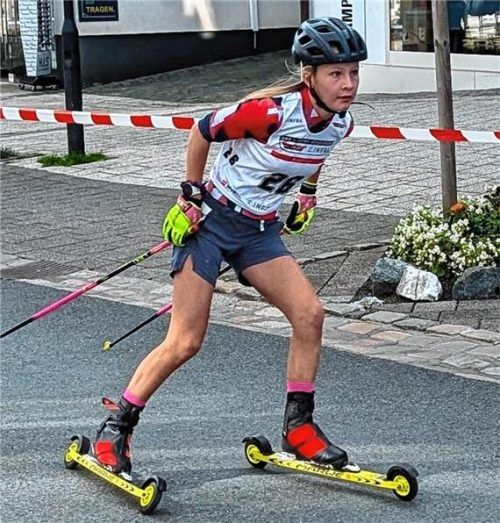 Lucie Huber lief zweimal auf das Podest.