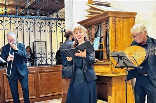 Sie spielten und sangen frühbarocke Musik: (von links) Robert Schlegl, Christopher Ryser, Franziska Blömer und Hans Brüderl. Janka